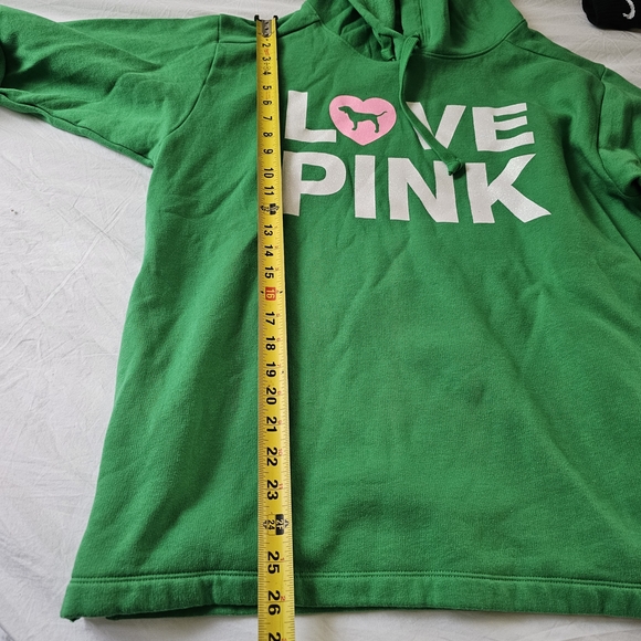 NWOT PINK Victoria's Secret Green Hoodie - Picture 4 of 9